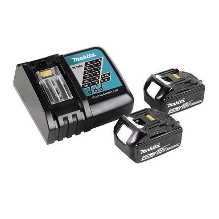 Makita DUT 130 RM mikser akumulatorowy 18V M14 bezszczotkowy + 2x akumulator 4.0Ah + ładowarka