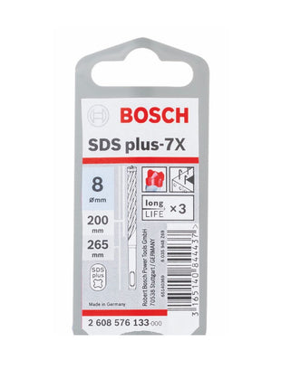 Taladro percutor Bosch SDS-plus 7X brocas 8x200x265mm carburo (2608576133) certificado PGM