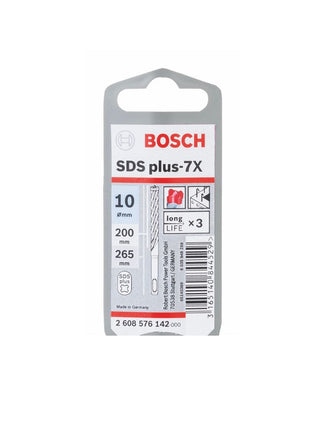 Taladro percutor Bosch SDS-plus 7X brocas 10x200x265mm carburo (2608576142) certificado PGM