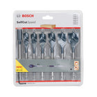 Bosch Self Cut Speed Flachfräß Bohrer Set 7tlg. 16/18/20/22/25/32mm + Verlängerung 1/4