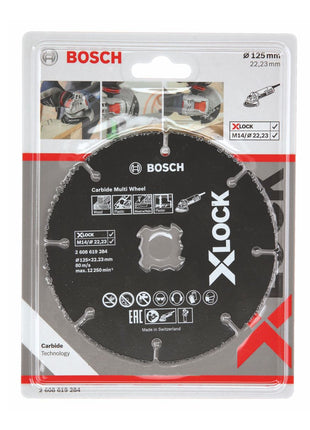 Bosch Trennscheibe X-LOCK Carbide Multiwheel 125x1x22,23mm ( 2608619284 )