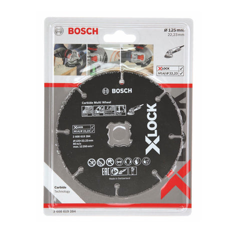 Bosch Trennscheibe X-LOCK Carbide Multiwheel 125x1x22,23mm ( 2608619284 )