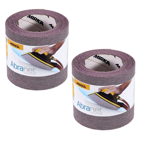 Mirka ABRANET 2x Schleifpapier Rolle 115mm x 10m P180 Schleifrolle Klett ( 2x 545BY001183R )