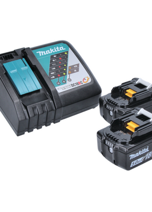 Makita DJR 186 RT Akku Reciprosäge Säbelsäge 18 V + 2x Akku 5,0 Ah + Ladegerät - Toolbrothers