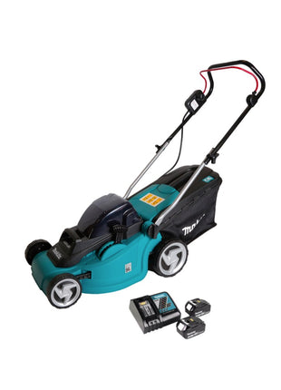 Makita DLM 380 RT2 Akku Rasenmäher 36V ( 2x18V ) + 2x Akku 5,0Ah + Ladegerät