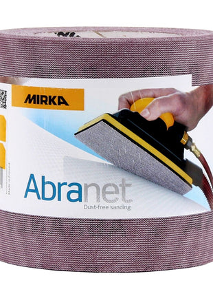 Mirka ABRANET 2x rollo de papel de lija 115mm x 10m P400 rollo de lija Velcro (2x 545BY001413R)