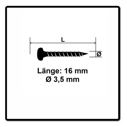 Fischer Power-Fast II FPF II Spanplattenschraube 3,5x16 mm 200 Stück ( 670099 ) Pan Head mit Torx Vollgewinde galvanisch verzinkt, blau passiviert