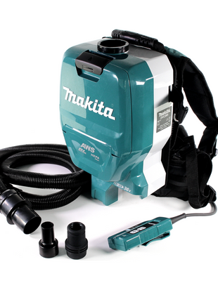 Makita DVC 265 ZXU Akku Rucksackstaubsauger 36 V (2x 18 V) Brushless Solo - ohne Akku, ohne Ladegerät - Toolbrothers