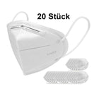 20x Mundschutz Atemschutz Maske KN95 95% Filterleistung FPP2 vergleichbar 4-lagig