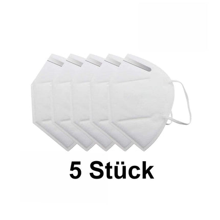 5x Mundschutz Atemschutz Maske KN95 95% Filterleistung FPP2 vergleichbar 4-lagig