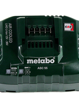 Metabo Basis Set 1x Li-Power Akkupack 18 V 4,0 Ah CAS Li-Ion Akku ( 625591000 ) + Ladegerät ASC 55 ( 627044000 )