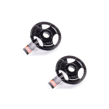 Kurzhantelstangen Set 2 Stück 35cm 2,5 kg + 6x Hantelscheiben Guss Eisen 1,25 kg