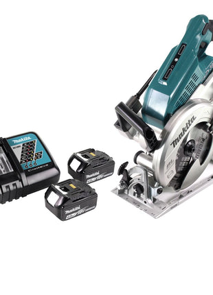 Makita DRS 780 RM Akku Handkreissäge 36V ( 2x18V ) 185 mm Brushless + 2x Akku 4,0Ah + Ladegerät - Toolbrothers