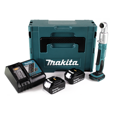 Makita DTL 061 RFJ Akku Winkelschlagschrauber 18V 1/4" 60Nm + 2x Akku 3,0Ah + Ladegerät + Makpac