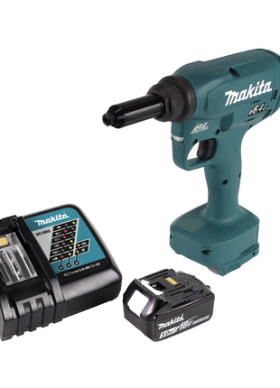 Makita DRV 250 RT1 Riveteuse sans fil 18V 20kN brushless + 1x Batterie 5.0Ah + Chargeur