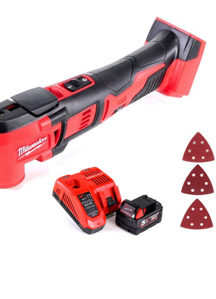 Herramienta multifuncional a batería Milwaukee M18 BMT-501C 18V (4933446203) + 1x batería 5.0Ah + cargador