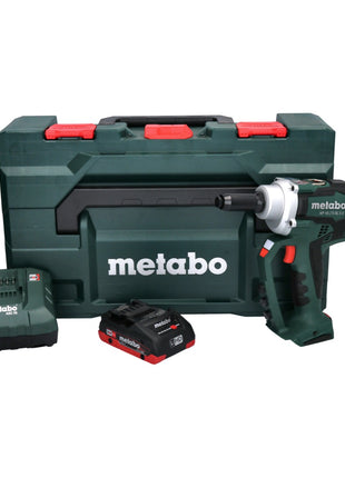 Metabo NP 18 LTX BL 5.0 Akku Blindnietpistole 18 V 10 kN Brushless + 1x Akku 4,0 Ah + Ladegerät + metaBOX