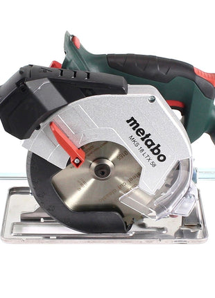 GRATIS 3 años de servicio completo protección integral Metabo MKS 18 LTX 58 sierra circular para metal a batería 18V 165 mm + 1x batería 4.0Ah + cargador + MetaLoc