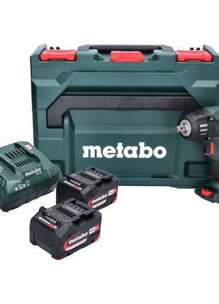 Metabo SSW 18 LTX 400 BL akumulatorowy klucz udarowy 18 V 400 Nm 1/2" bezszczotkowy + 2x akumulator 4,0 Ah + ładowarka + metaBOX