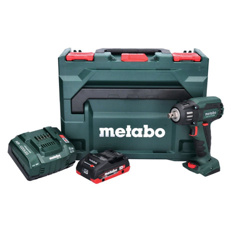 Metabo SSW 18 LTX 400 BL akumulatorowy klucz udarowy 18 V 400 Nm 1/2" bezszczotkowy + 1x akumulator 4,0 Ah + ładowarka + metaBOX