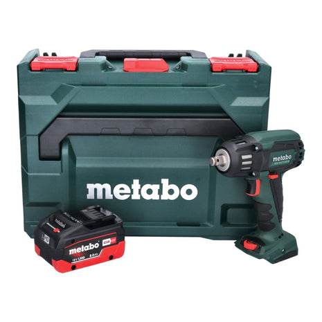 Metabo SSW 18 LTX 400 BL akumulatorowy klucz udarowy 18 V 400 Nm 1/2" bezszczotkowy + 1x akumulator 8,0 Ah + metaBOX - bez ładowarki