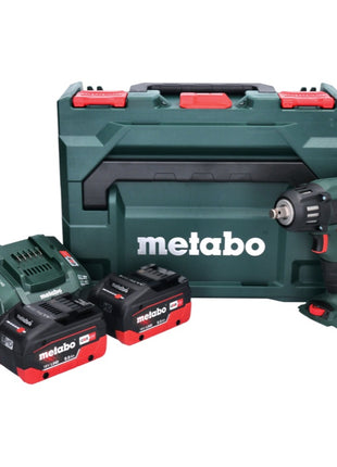 Metabo SSW 18 LTX 400 BL akumulatorowy klucz udarowy 18 V 400 Nm 1/2" bezszczotkowy + 2x akumulator 8,0 Ah + ładowarka + metaBOX