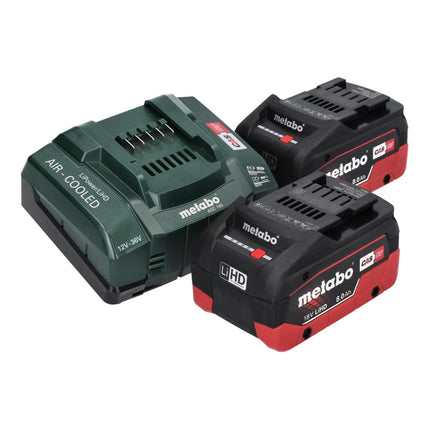 Metabo SSW 18 LTX 400 BL akumulatorowy klucz udarowy 18 V 400 Nm 1/2" bezszczotkowy + 2x akumulator 8,0 Ah + ładowarka + metaBOX