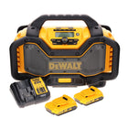Bezprzewodowe radio DeWalt DCR 027 D2 DAB+ 10,8-18,0 V + 2x akumulator 2,0 Ah + ładowarka
