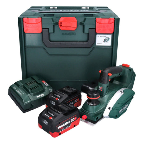 Metabo HO 18 LTX 20-82 Akku Hobel 18 V 82 mm + 2x Akku 8,0 Ah + Ladegerät + metaBOX - Toolbrothers