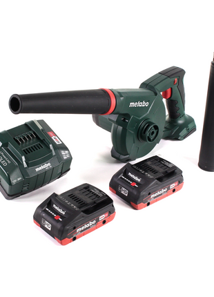 Akumulatorowa dmuchawa Metabo AG 18 18 V + 2x akumulator LiHD 4,0 Ah + ładowarka