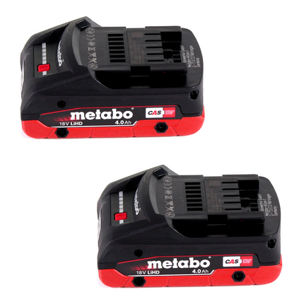 Akumulatorowa dmuchawa Metabo AG 18 18 V + 2x akumulator LiHD 4,0 Ah + ładowarka