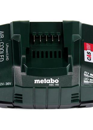 Akumulatorowa dmuchawa Metabo AG 18 18 V + 2x akumulator LiHD 4,0 Ah + ładowarka