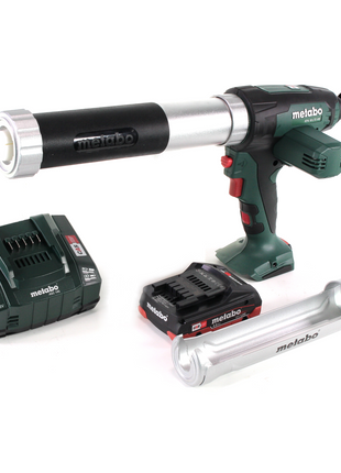 Pistolet à cartouche sur batterie Metabo KPA 18 LTX 400 18 V + 1x batterie LiHD 4,0 Ah + chargeur