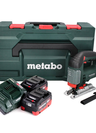 Sierra de calar a batería Metabo STAB 18 LTX 100 18 V + 2x batería LiHD 5,5 Ah + cargador + MetaBOX