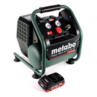 Compresor de batería Metabo Power 160-5 18 LTX BL OF 18 V 8,0 bar sin escobillas + 1x batería LiHD 4,0 Ah - sin cargador