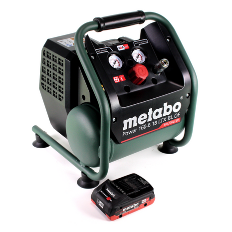 Metabo Power 160-5 18 LTX BL OF Akku Kompressor 18 V 8,0 bar Brushless + 1x LiHD Akkupack 4,0 Ah - ohne Ladegerät