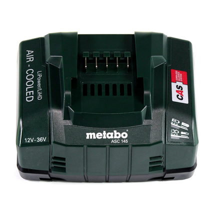 Kompresor akumulatorowy Metabo Power 160-5 18 LTX BL OF 18 V 8,0 bar bezszczotkowy + 2x akumulator LiHD 4,0 Ah + ładowarka