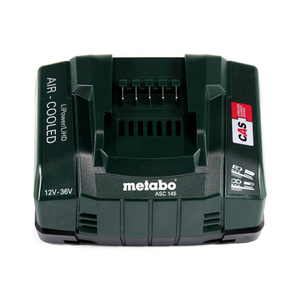 Kompresor akumulatorowy Metabo Power 160-5 18 LTX BL OF 18 V 8,0 bar bezszczotkowy + 2x akumulator LiHD 5,5 Ah + ładowarka