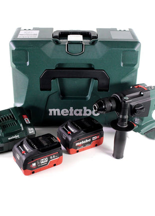 Metabo SBE 18 LTX Akku Schlagbohrmaschine 18 V 24 Nm + 2x LiHD Akku 5,5 Ah + Ladegerät + MetaLoc