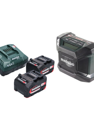 Metabo R 12-18 DAB+ BT radio de obra con batería 12-18 V DAB+ + 2x baterías 4,0 Ah + cargador