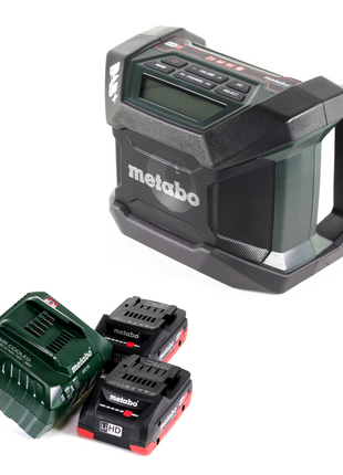 Metabo R 12-18 DAB+ BT radio de chantier à batterie 12-18 V DAB+ + 2x batterie LiHD 4,0 Ah + chargeur