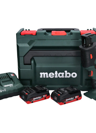 Metabo SSE 18 LTX Compact Akku Säbelsäge Reciprosäge 18 V + 2x Akku 4,0 Ah + Ladegerät + metaBOX - Toolbrothers