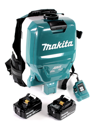 Makita DVC 265 FXU Akku Rucksackstaubsauger 36 V (2x 18 V) Brushless + 2x Akku 3,0 Ah - ohne Ladegerät - Toolbrothers