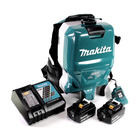 Makita DVC 265 RTXU Akku Rucksackstaubsauger 36 V (2x 18 V) Brushless + 2x Akku 5,0 Ah + Ladegerät - Toolbrothers