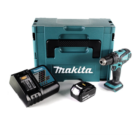 Makita DHP 456 RT1J Akku Schlagbohrschrauber 18 V 50 Nm + Makpac + 1x 5,0Ah Akku + Ladegerät