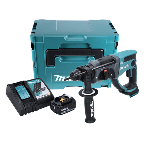 Makita BHR 202 Akku Kombihammer 18V 2,0J SDS Plus in Koffer - 3Ah Akku, Ladegerät - Toolbrothers