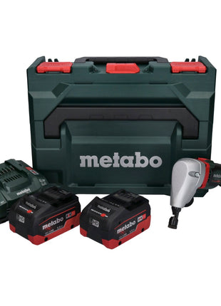 Metabo NIV 18 LTX BL 1.6 Akku Nibbler Knabber 18 V Brushless + 2x LiHD Akku 5,5 Ah + Ladegerät + metaBOX