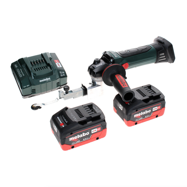 Metabo BF 18 LTX 90 Akku Bandfeile 18 V 90 mm + 2x LiHD Akku 8,0 Ah + Ladegerät