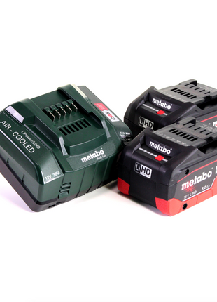 Lime à batterie Metabo BF 18 LTX 90 18 V 90 mm + 2x batterie LiHD 8,0 Ah + chargeur