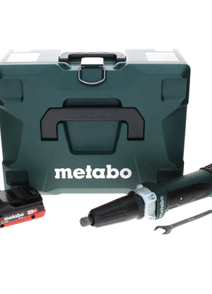 Meuleuse droite à batterie Metabo GA 18 LTX 18 V + 1x batterie LiHD 4,0 Ah + MetaLoc - sans chargeur